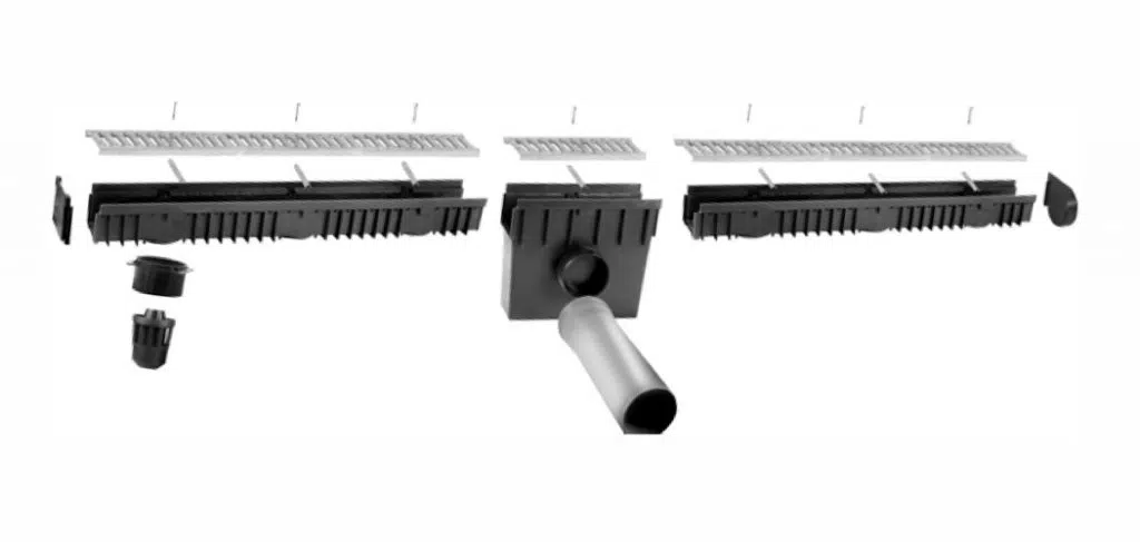 HDPE-trench-drain-components